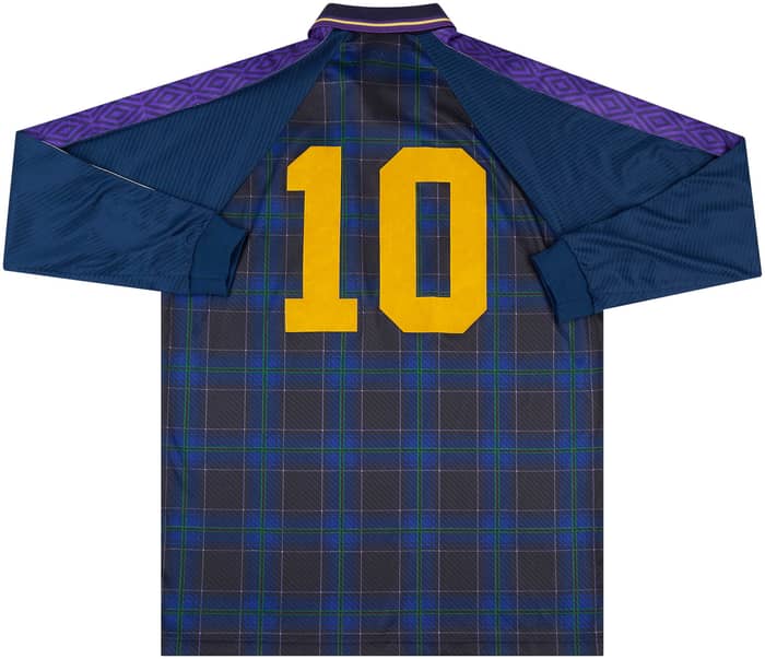 1994-96 Scotland Match Issue Home L/S Shirt #10