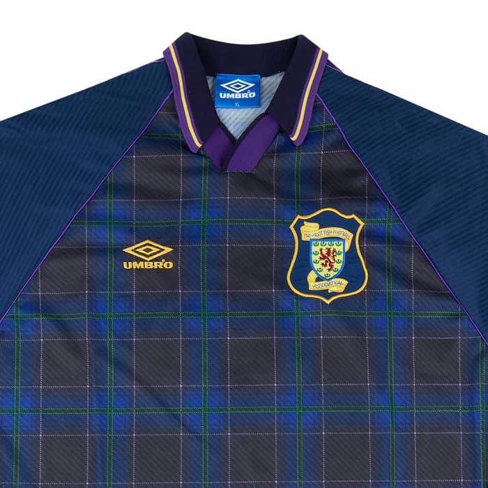 1994-96 Scotland Match Issue Home L/S Shirt #8