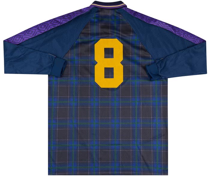 1994-96 Scotland Match Issue Home L/S Shirt #8