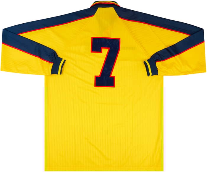 1996-98 Scotland Match Issue Away L/S Shirt #7