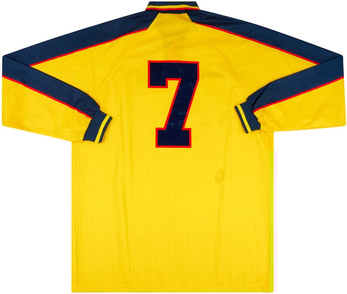 1996-98 Scotland Match Issue Away L/S Shirt #7