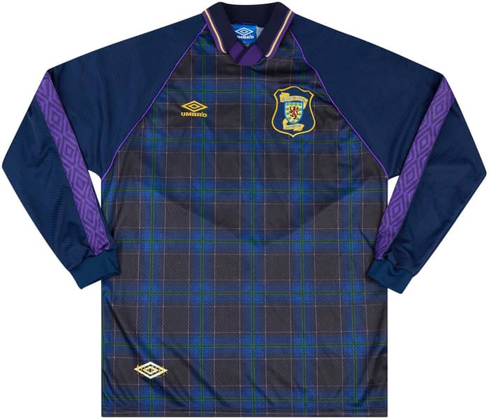 1994 Scotland Match Worn Home L/S Shirt #16 (Jess) v Holland