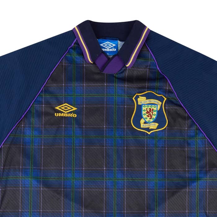 1994 Scotland Match Worn Home L/S Shirt #16 (Jess) v Holland