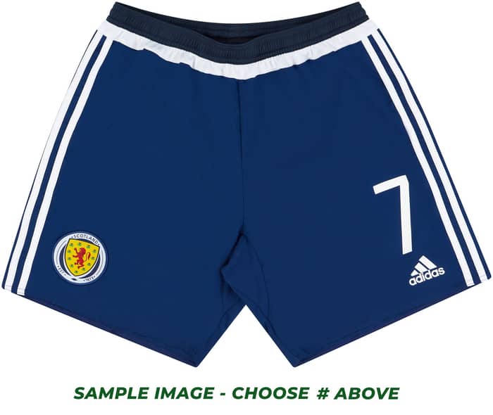 2015-17 Scotland Player Issue Home Shorts # *As New* M