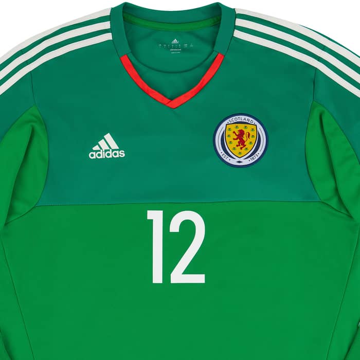 2016-17 Scotland Player Issue GK Home Shirt #12 (Excellent)