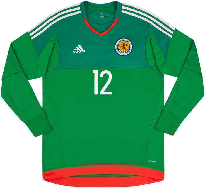 2016-17 Scotland Player Issue GK Home Shirt #12 (Excellent)