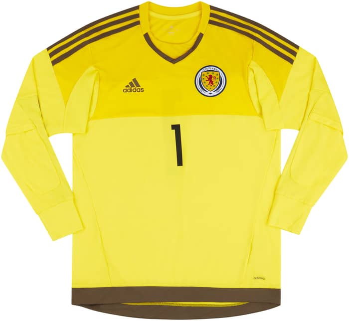 2016-17 Scotland Player Issue GK Away Shirt #1 (Excellent)