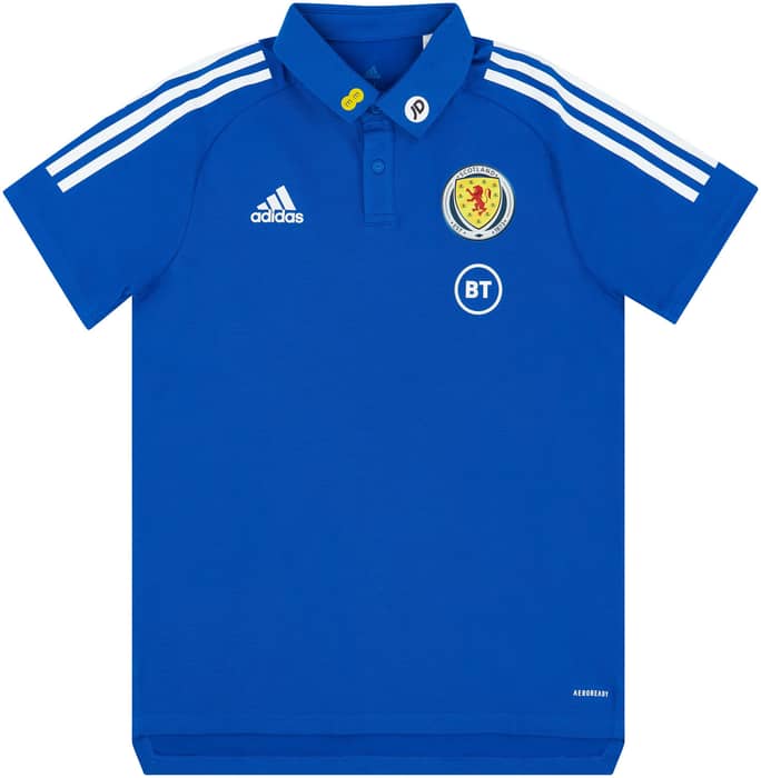 2020-21 Scotland Player Worn Polo T-Shirt (Very Good)