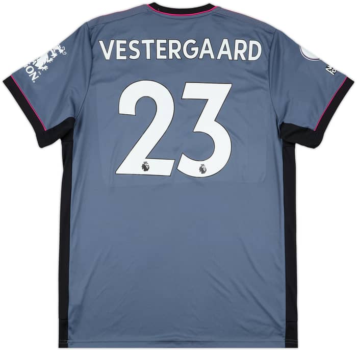 2021-22 Leicester Match Issue Third Shirt Vestergaard #23