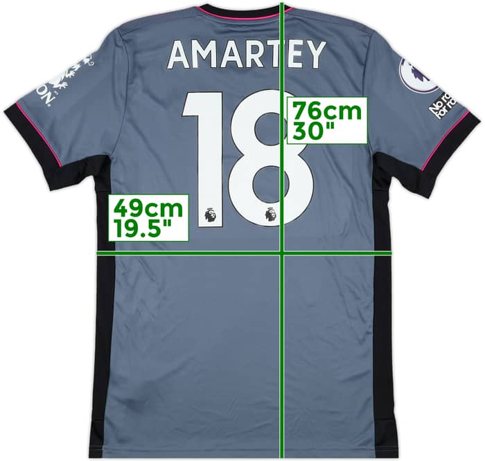 2021-22 Leicester Match Issue Third Shirt Amartey #18