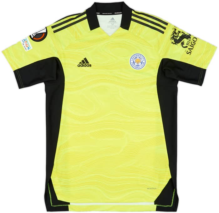 2021-22 Leicester Match Issue Europa League GK Shirt Ward #12