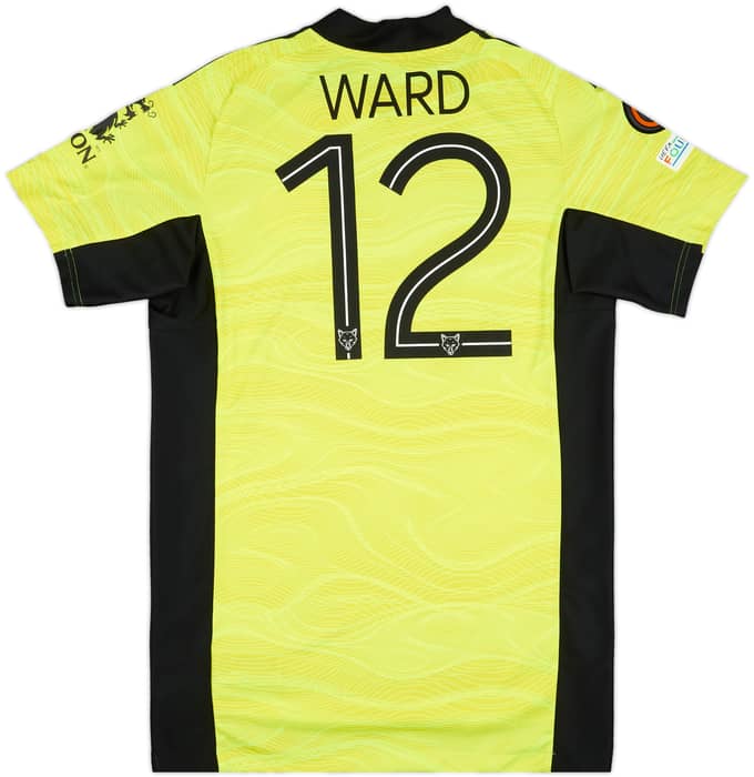 2021-22 Leicester Match Issue Europa League GK Shirt Ward #12