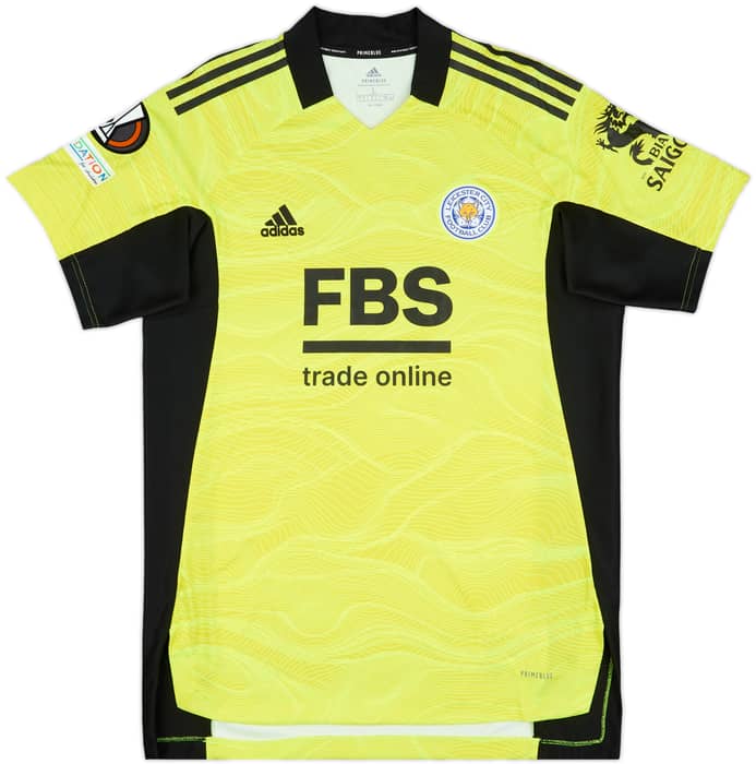 2021-22 Leicester Match Issue Europa League GK Shirt Ward #12