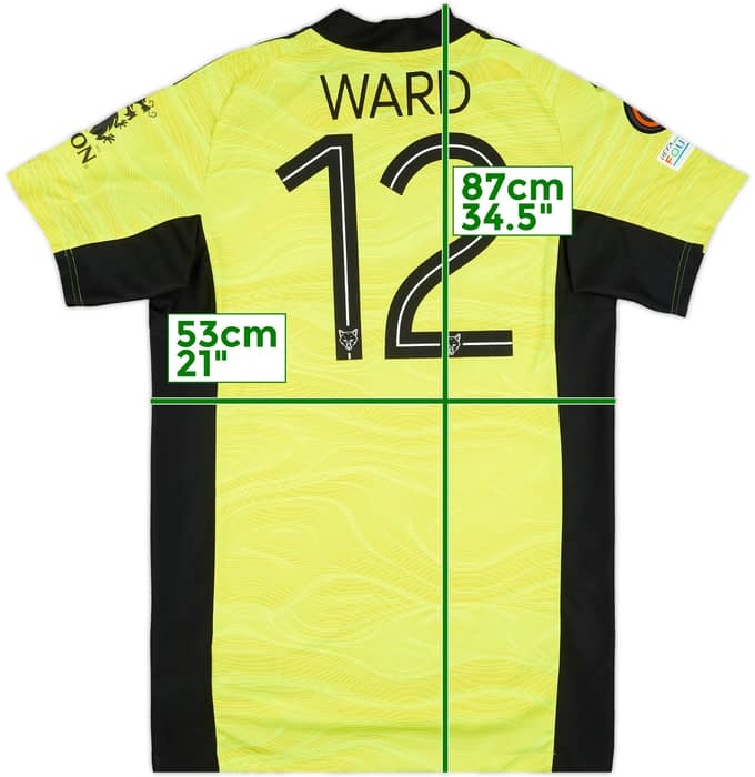 2021-22 Leicester Match Issue Europa League GK Shirt Ward #12