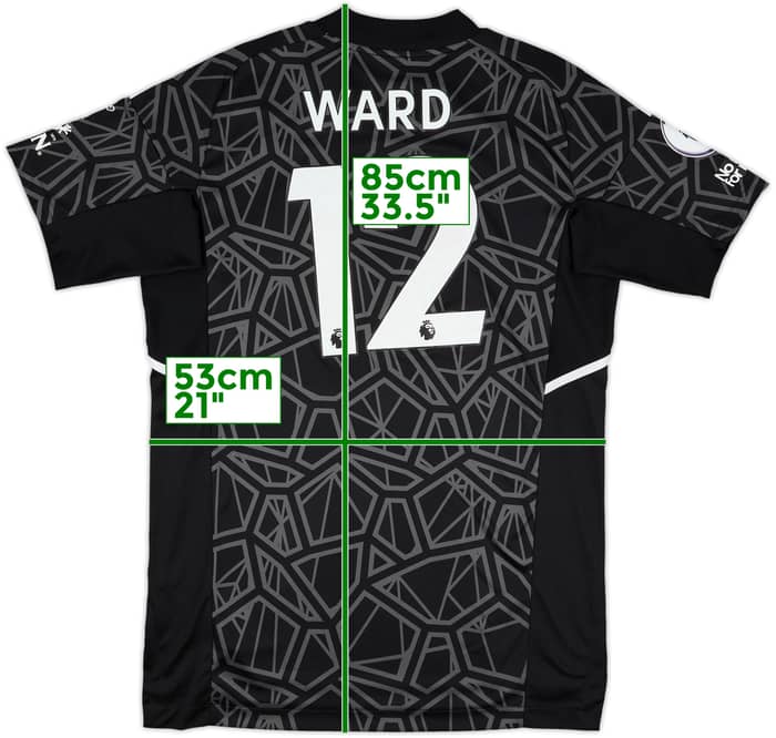 2022-23 Leicester Match Issue GK Shirt Ward #12