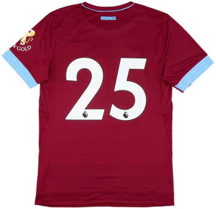 2018-19 West Ham Match Issue Home Shirt #25 (Balbuena)