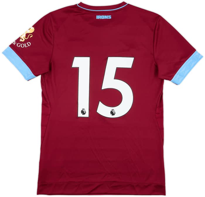 2018-19 West Ham Match Issue Home Shirt #15 (Fredericks)