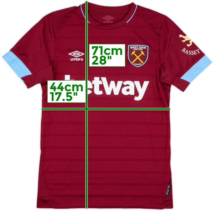 2018-19 West Ham Match Issue Home Shirt #15 (Fredericks)
