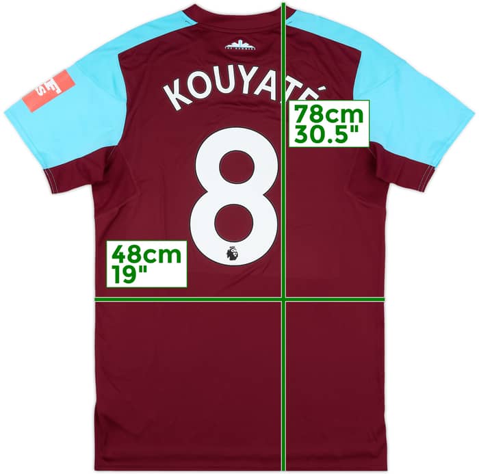 2017-18 West Ham Match Issue FA Cup Home Shirt Kouyaté #8