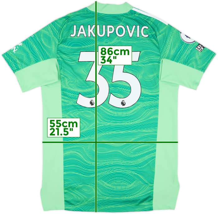 2021-22 Leicester Match Issue GK Shirt Jakupovic #35
