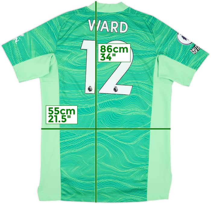 2021-22 Leicester Match Issue GK Shirt Ward #12