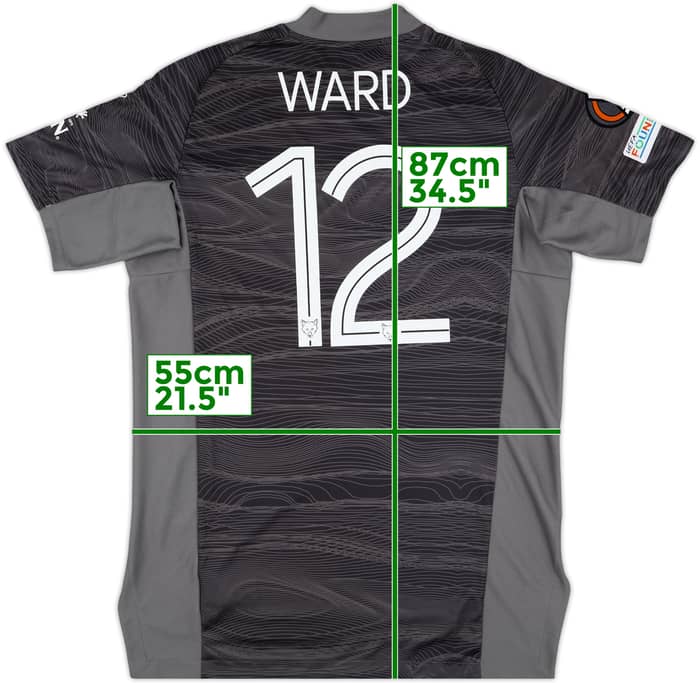 2021-22 Leicester Match Issue Europa League GK Shirt Ward #12