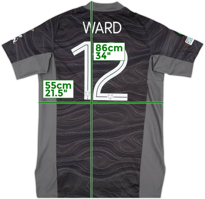2021-22 Leicester Match Issue Conference League GK Shirt Ward #12