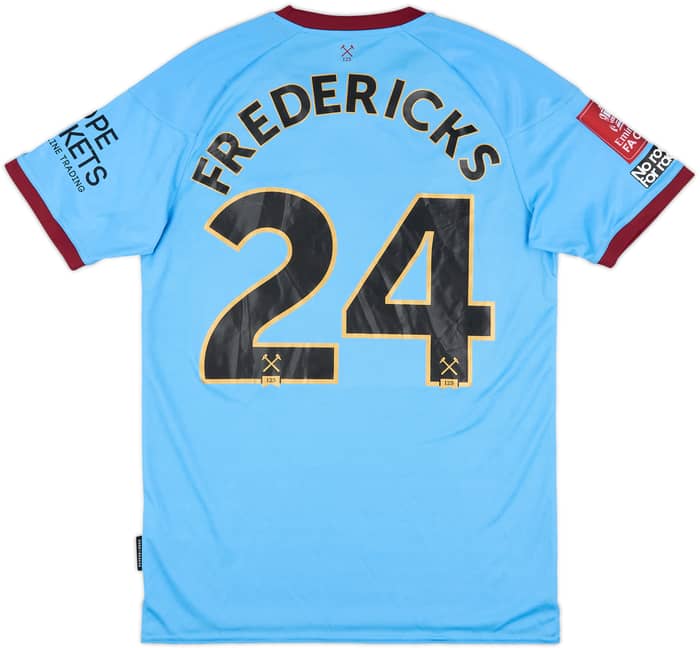 2020-21 West Ham Match Issue FA Cup Away Shirt Fredericks #24
