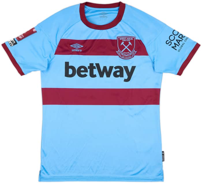 2020-21 West Ham Match Issue FA Cup Away Shirt Fredericks #24