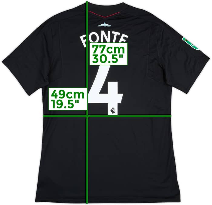 2017-18 West Ham Match Issue Carabao Cup Away Shirt Fonte #4