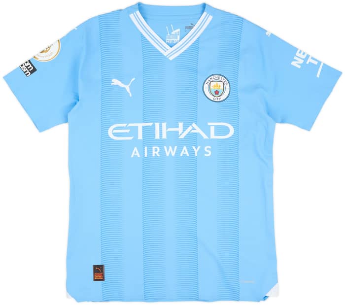 2023-24 Manchester City Match Issue Home Shirt Perrone #32