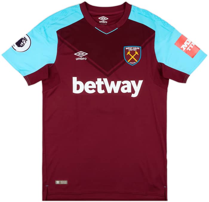 2017-18 West Ham Match Issue Home Shirt Ogbonna #21