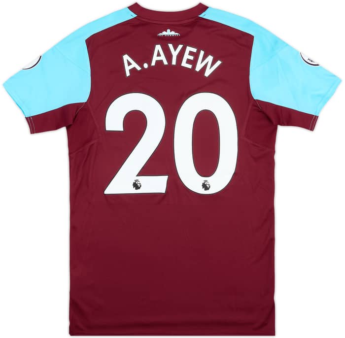 2017-18 West Ham Match Issue Home Shirt A. Ayew #20