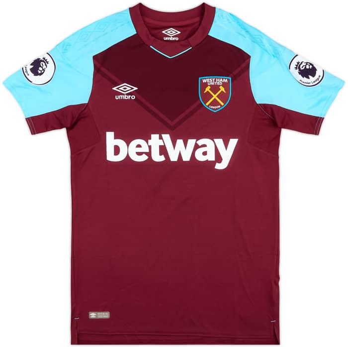 2017-18 West Ham Match Issue Home Shirt Zabaleta #5