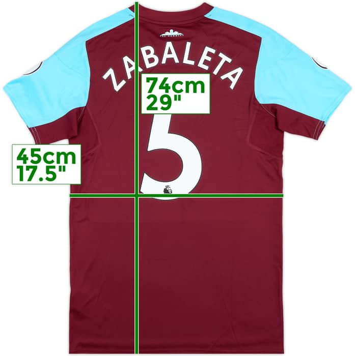 2017-18 West Ham Match Issue Home Shirt Zabaleta #5