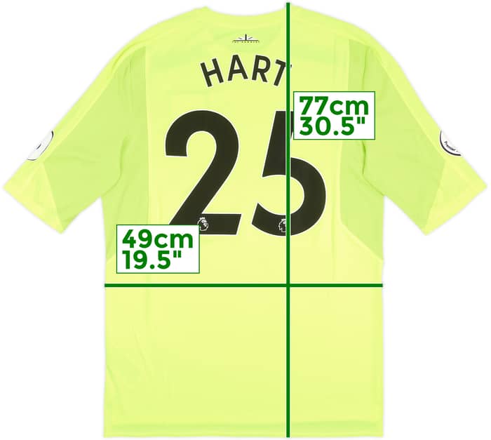 2017-18 West Ham Match Issue GK Shirt Hart #25