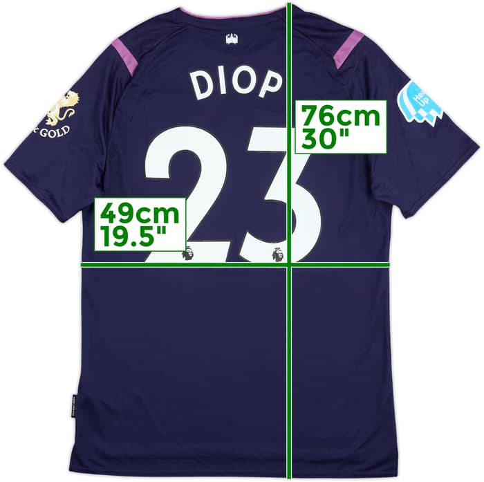 2019-20 West Ham Match Issue Third Shirt Diop #23