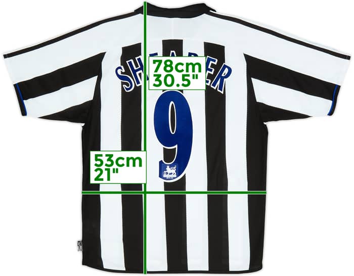 2003-05 Newcastle Home Shirt Shearer #9 - 6/10 - (M)