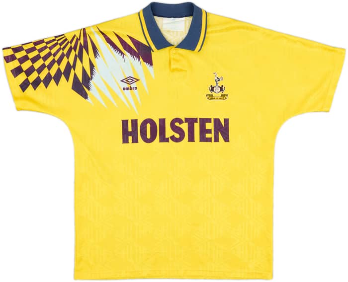 1991-95 Tottenham Away Shirt Sheringham #10 - 7/10 - (L)