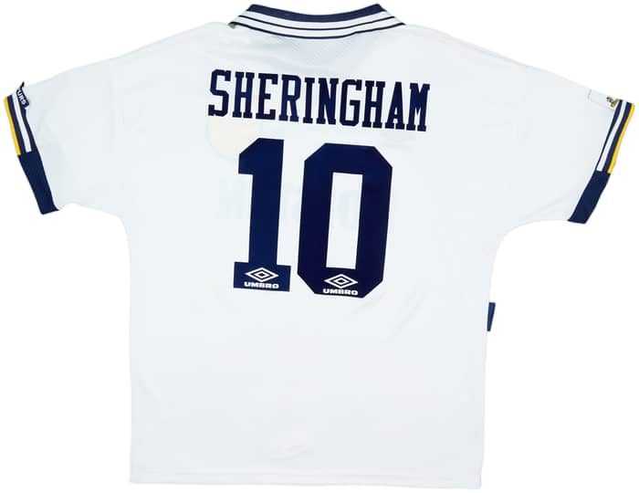 1993-95 Tottenham Home Shirt Sheringham #10 - 7/10 - (XL)