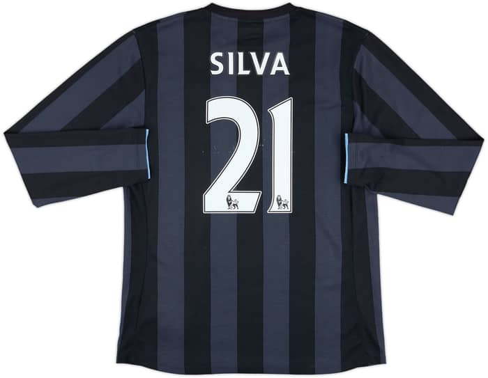 2012-13 Manchester City Third L/S Shirt Silva #21 - 6/10 - (M)