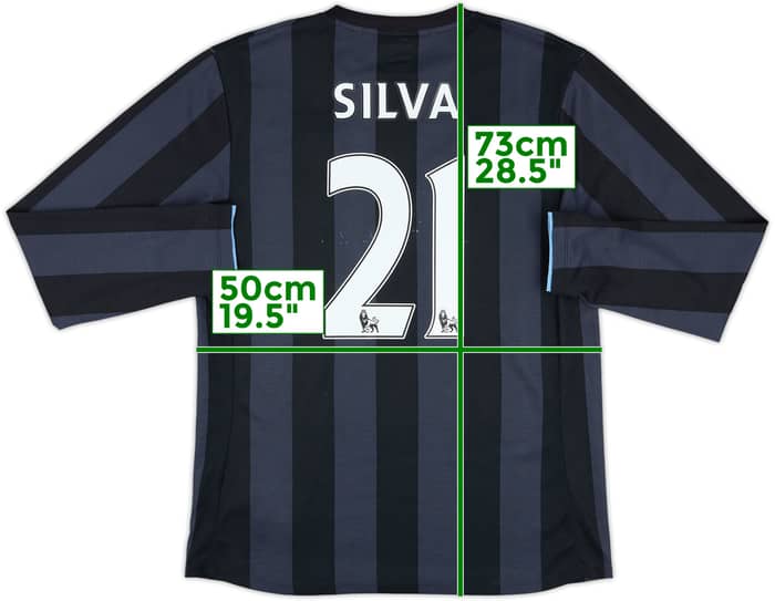 2012-13 Manchester City Third L/S Shirt Silva #21 - 6/10 - (M)