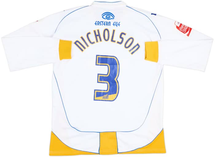 2009-10 Torquay Match Issue Away L/S Shirt Nicholson #3