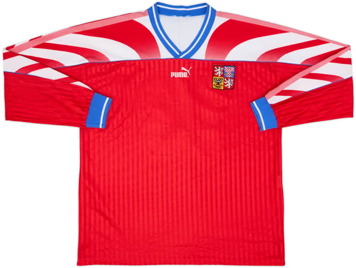 1995-96 Czech Republic Match Issue Home L/S Shirt #13