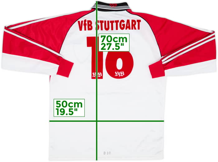 Camiseta de local versión jugador juvenil del Stuttgart 1999-00 L/S #16
