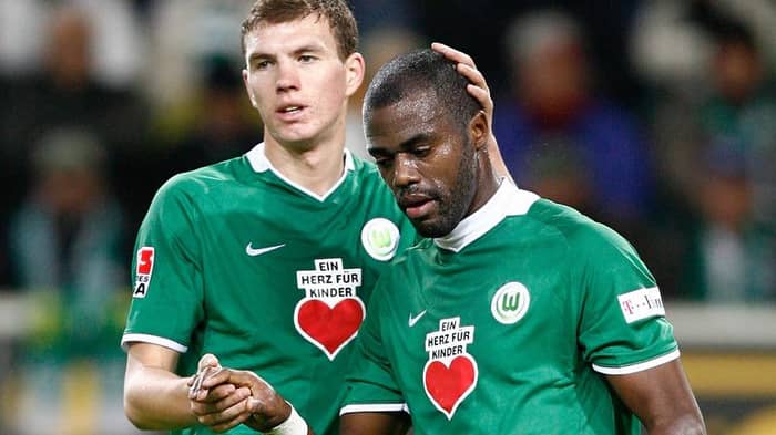 Camiseta de local del Wolfsburg 2008-09 - 8/10 - (M)