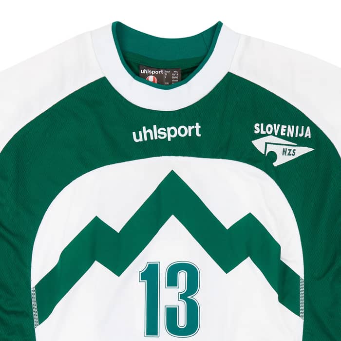 2002 Slovenia Match Worn Home Shirt #13 (Radosavljevic ) v Italy
