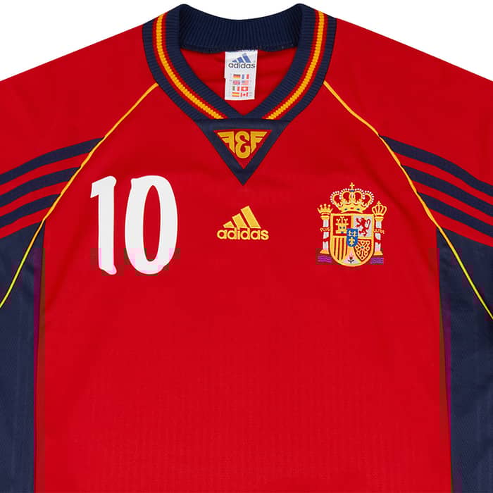 1998-00 Spain Home Shirt Raúl #10 - 9/10