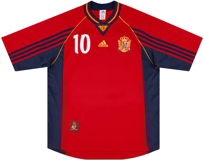 1998-00 Spain Home Shirt Raúl #10 - 9/10