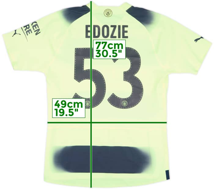2022-23 Manchester City Match Issue FA Cup Third Shirt Edozie #53